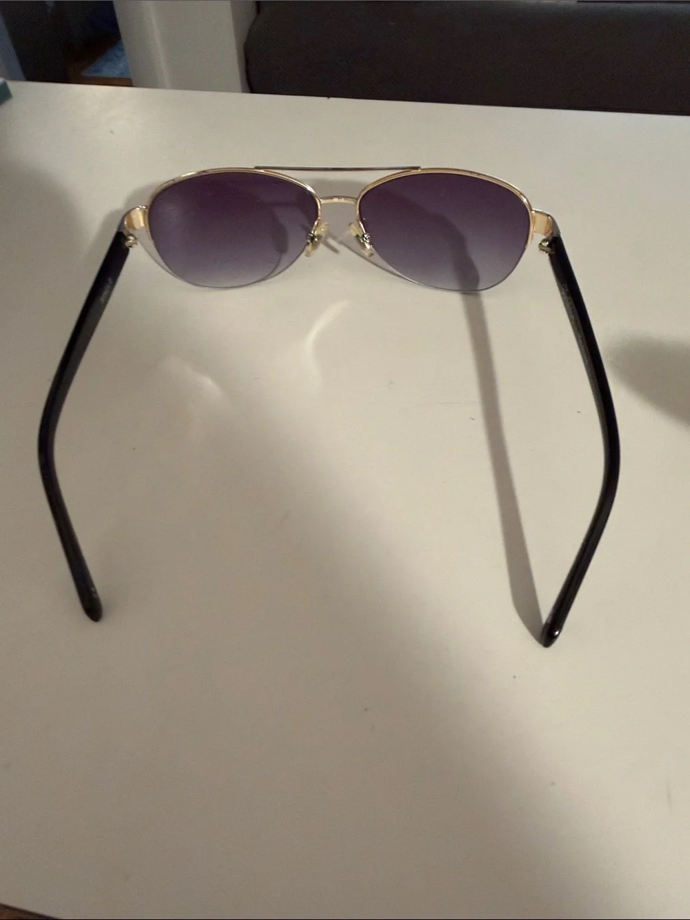 Brighton Gold Frame Purple Lens Women's Sunglasses